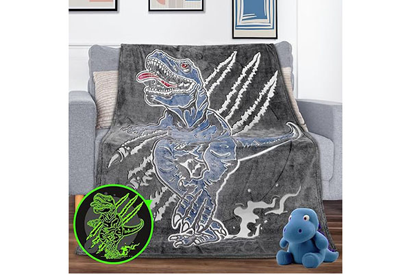 Glow in the Dark Dinosaur Blanket