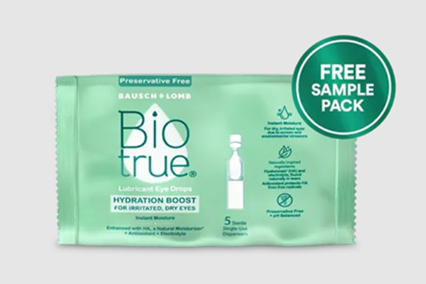 Free Biotrue Hydration Boost Eye Drops